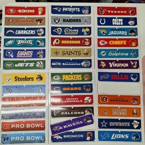 NFL Rush Zone Game Team Replacement 2013 Football AFC NFC Pieces Banners‎